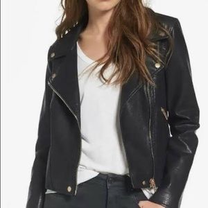 Nordstrom Blank NYC Faux Leather Moro Jacket Size L